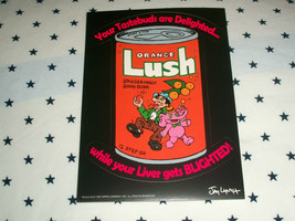 2010 Wacky Packages Old School 2nd Series &quot;ORANGE LUSH&quot; Huge 5X7 Sticker HTF. - £1.59 GBP