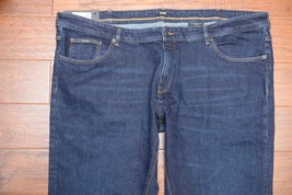 HUGO BOSS Herren B-Maine3 Regular Fit Blau Stretch Candiani Jeans W48 L32 - £53.75 GBP