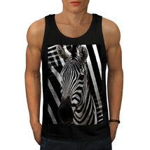 Wellcoda Safari Face Cute Animal Mens Tank Top, Africa Active Sports Shirt - £14.96 GBP+