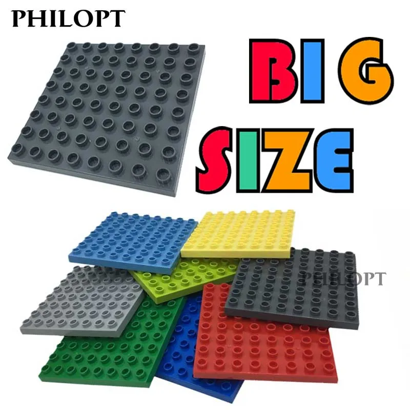 Game Fun Play Toys Big Size Building Blocks Bricks 8X8 Aembled Accessories Bulk  - £22.98 GBP