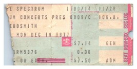 Aerosmith Concert Ticket Stub December 19 1977 Philadelphia Pennsylvania - £27.18 GBP