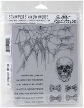 Tim Holtz Cling Stamps 7&quot;X8.5&quot;-Life Of The Party - $476.74 MXN