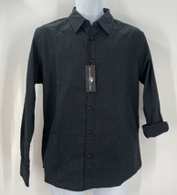 Beverly Hills Polo Club Men&#39;s Shirt Black Long Sleeves Button down 100% ... - £15.88 GBP