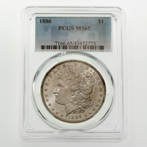 1886 Argento Morgan Dollaro Selezionato Da PCGS Come MS-65! Eccezionale Morgan - $247.34