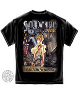 New SATURDAY NIGHT SPECIAL GUNS AND GIRL  T SHIRT  NRA - $22.76 - $25.73