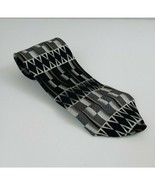 Puritan Gray, Silver, &amp; Tan Tie With Beautiful Geometric Designs - $20.28 CAD