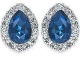 Charter Club Crystal and Stone Earrings, Silver Tone - $13.00