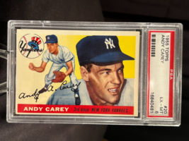 1955 Topps Andy Carey #20 New York Yankees Two-Time World Series Champions PSA 6 - £44.87 GBP