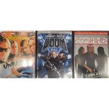 3 Action DVDS Triple Play: Doom, Lords of Dogtown, Charlies Angels Full Throttle - £9.43 GBP