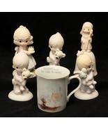 6 Precious Moments Lot #4 Jesus Loves Me Figurine w/Bunny Plus 5 More - $38.45 CAD