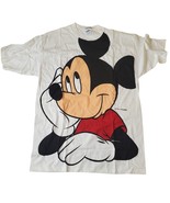 Disney Vintage 90s Mickey Mouse Velva Sheen Graphic Unisex T-Shirt  Sz M... - $1,245.94 MXN