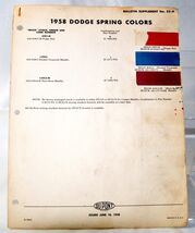 1958 Dodge Exterior Colors for Spring Color Samples 683 - €2,71 EUR