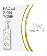 PURE WHITE WHITENING BODY OIL FADES SKIN TONE SCARS DARKNESS GET FAIR  W... - £43.63 GBP