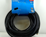 Commercial Electric Deluxe 50 ft. RG-6 Quad Shielded Coaxial Cable Black - £19.53 GBP