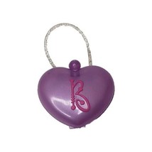 Barbie Fashion Doll PURPLE HEART Clutch Purse Handbag  - £7.60 GBP