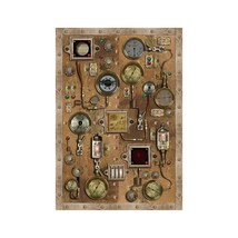 Steampunk Control Panel - Design 1  16&quot; x 23&quot; - Wall Decal - Peel and Stick - £17.13 GBP