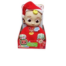 CoComelon JJ Doll Musical Deck The Halls  JJ Roto Doll &amp; Santa Hat Christmas NEW - £15.82 GBP