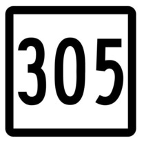 Connecticut State Route 305 Sticker Decal R5238 Highway Route Sign - £1.15 GBP+