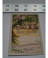 Home Treasure 1899 Sunday School Attendance Card Little Pilgrim Lesson P... - $23.74