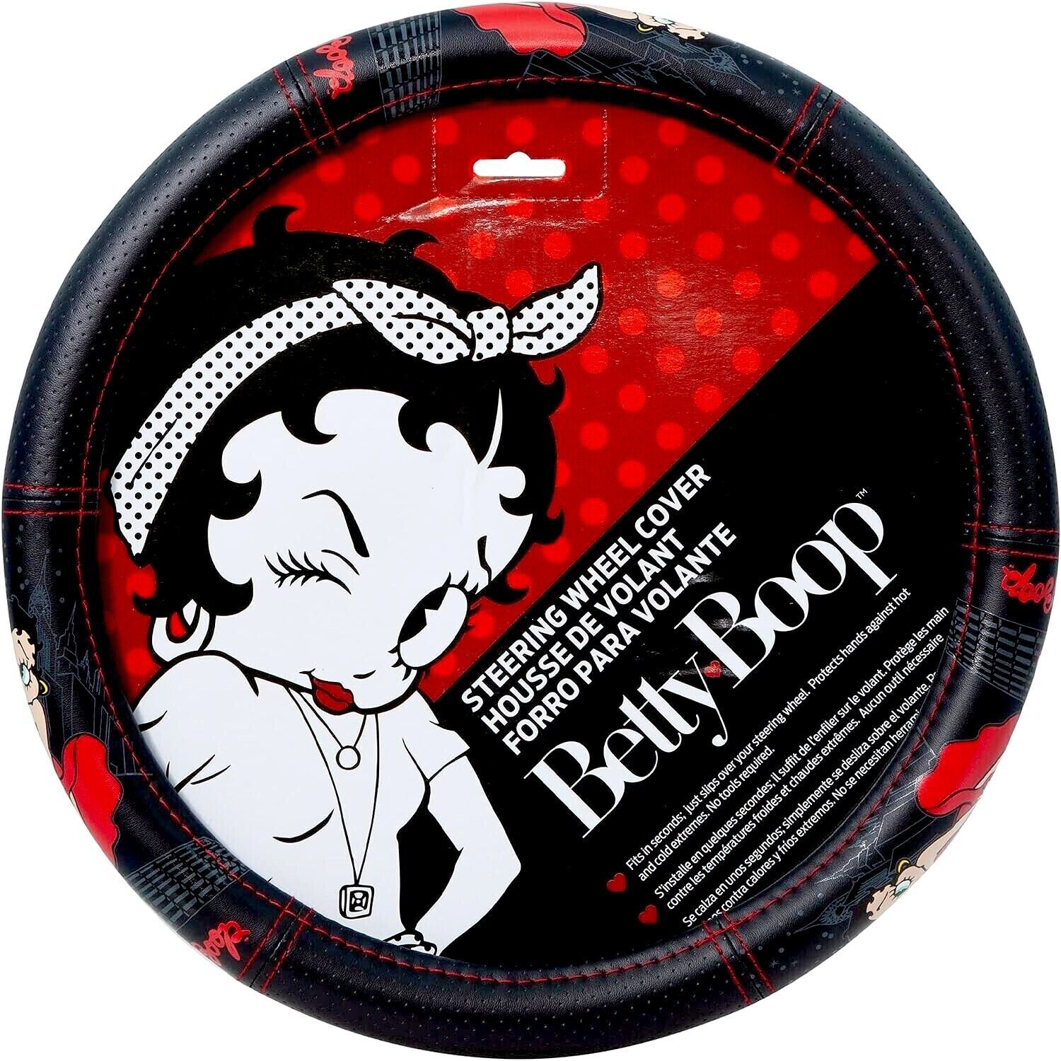 Primary image for Betty Boop Timeless Car Truck Suv Steering Wheel Cover Accessory