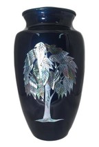 Large/Adult 200 Cubic Inch Mother of Pearl Tree of Life Aluminum Cremation Urn - £159.28 GBP