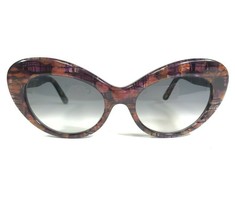 Morgenthal Frederics Sunglasses FAY COL 682 Multicolor Cat Eye with Gray Lenses - $232.96