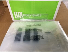 100 -  8&#39;&#39;x10&#39;&#39; LUX POLY  Self Seal Suffocation Warning Clear Poly Bags ... - £12.40 GBP
