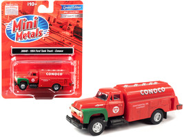 1954 Ford Tanker Truck Red and Green &quot;Conoco&quot; 1/87 (HO) Scale Model by Classi... - £25.25 GBP