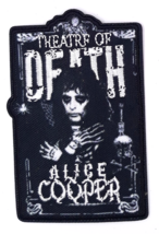 Alice Cooper Theatre Of Death Iron On Sew On Woven Patch 2 1/4&quot; x 3 1/2&quot; - £5.49 GBP