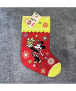 DISNEY Store Minnie Mouse Christmas Red Stocking Embroidered Retired NWT... - £35.26 GBP