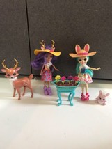 Enchantimals dolls Bunny Danessa Reindeer Mop Sprint pets Mattel flower garden - £15.12 GBP