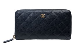 Chanel Wallets Quilted gusset zip around wallet 357394 - £790.16 GBP