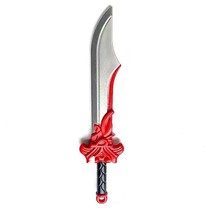  Red And Silver Scimitar Weapon F For Army Knight Soldier Minifigure Toys - $4.49