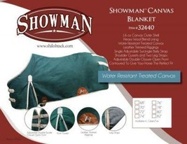 16oz Water Resistant Treated Canvas Showman ® Blanket - £70.91 GBP