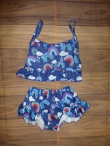 Boutique Rainbow Girls Bikini Swimsuit Size 7-8 - £10.21 GBP