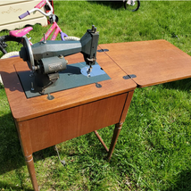 Vintage Kenmore Sewing Machine Mid-Century 1955 in cabinet - $495.00