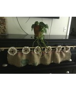 Upcycled Coffee Beans Bag Valance/Curtain With 3” Tab Top Rod Opening - $24.75