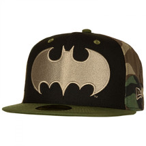 Batman Camo Panel New Era 59Fifty Fitted Hat Multi-Color - £35.95 GBP