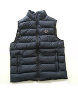 Abercrombie &amp; Fitch Men Size S (21x26) Down Puffer Vest Navy Blue Water ... - £45.80 GBP