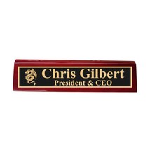 Desk Wedge Name Plate - PERSONALIZED - Flying Dragon - 11 Inches (Black ... - $43.11