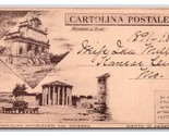 Multi Vista Stanghetta Di Vesta Roma Italia Unp 1892 Pioneer Era Cartoli... - £8.15 GBP