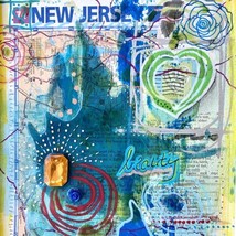 Jersey Beauty - Original Art Mixed Media Signed Painting Framed White 9”x11” - £101.49 GBP