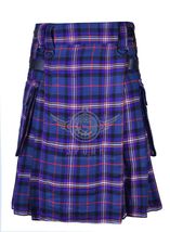 Men&#39;s Scottish Utility kilts Two Side Pockets Masonic Tartan Kilt - £35.48 GBP