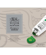 NIB SET 10 WINSOR &amp; NEWTON DESIGNERS GOUACHE INTRODUCTORY 14 ml TUBES NE... - £35.83 GBP