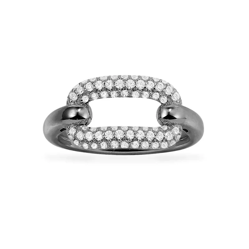 S925  Silver Jewelry 1:1 Copy,White Chain Link Ring,uflage Ring,Safety P... - £135.39 GBP