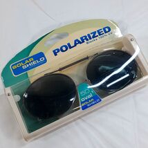 Solar Shield Polarized lenses Clip On Sunglasses 50 Oval 1 grey lens x span - $8.00