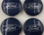 2013-2019 Ford Rim Wheel Center Cap Set Blue OEM B03B18030 - £70.81 GBP