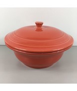 Fiesta Paprika 2 Quart Round Covered Casserole Dish With Lid 9.25&quot; Servi... - $59.39