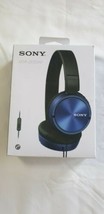 Sony MDR-ZX310AP Extra Bass Smartphone Headset - Blue  - $23.36