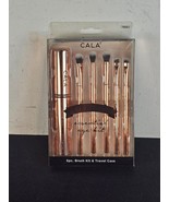 Rose Gold Essential Eye Kit 5 Piece Brush Set and Travel Case - $9.85